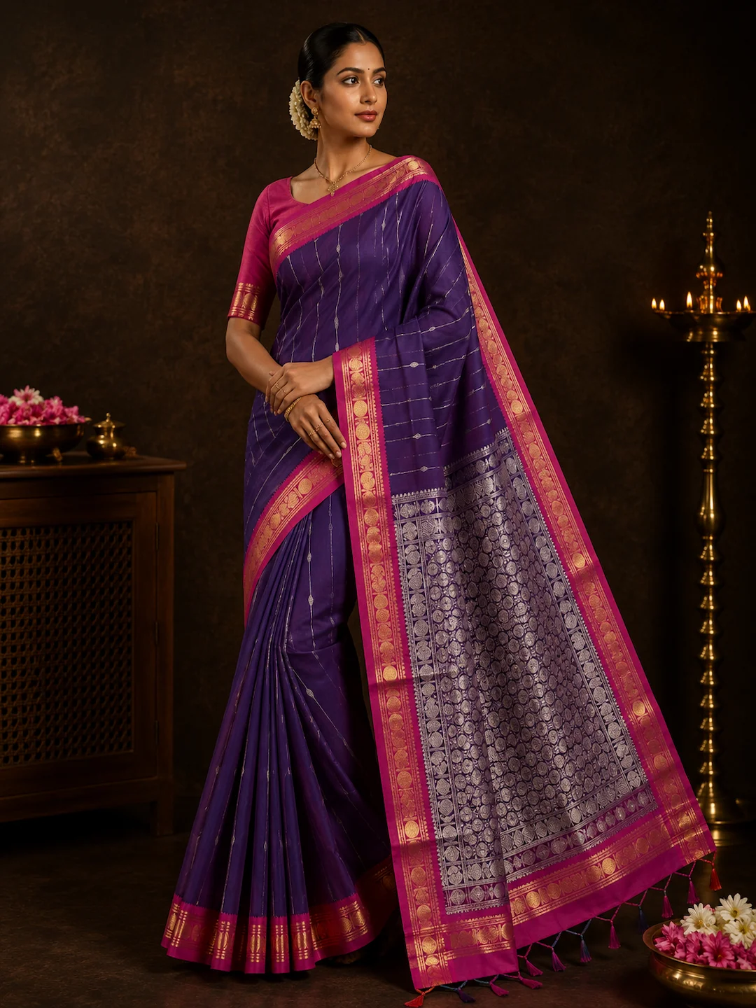 Violet Grace 100s count — 100s Count Pure Cotton saree